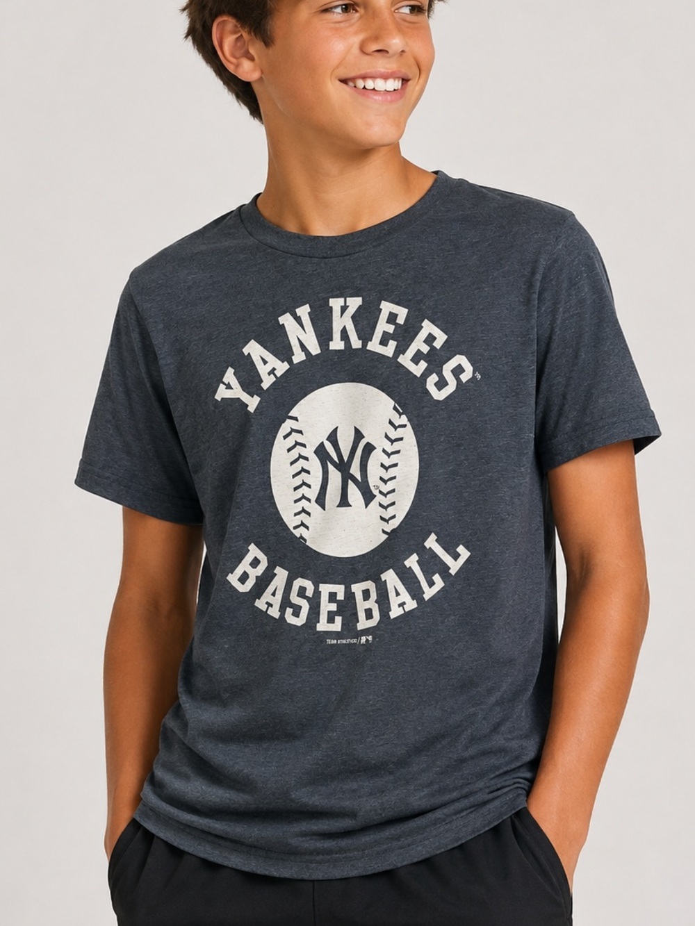 Yankees Kids Short-Sleeve Navy Baseball Tee BOYS XL